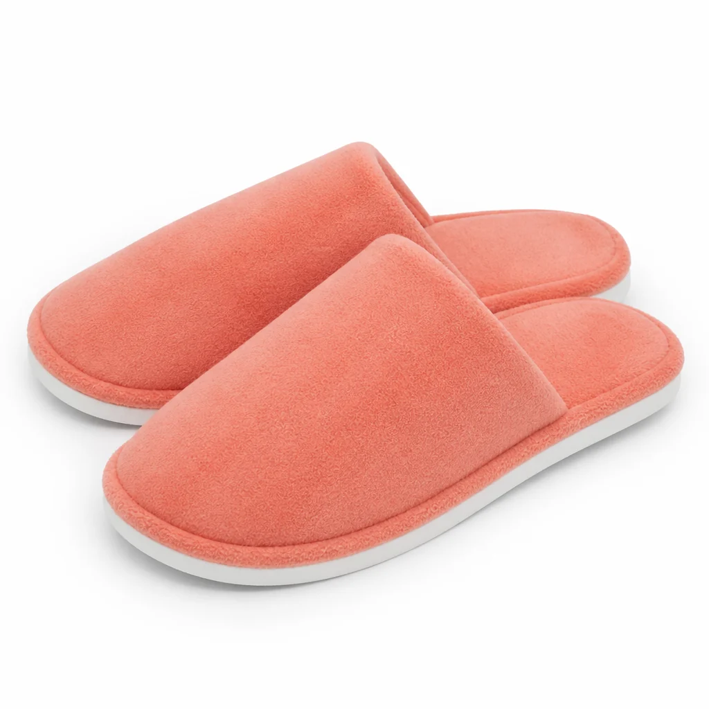 Тапочки coral fleece закрытые для отеля